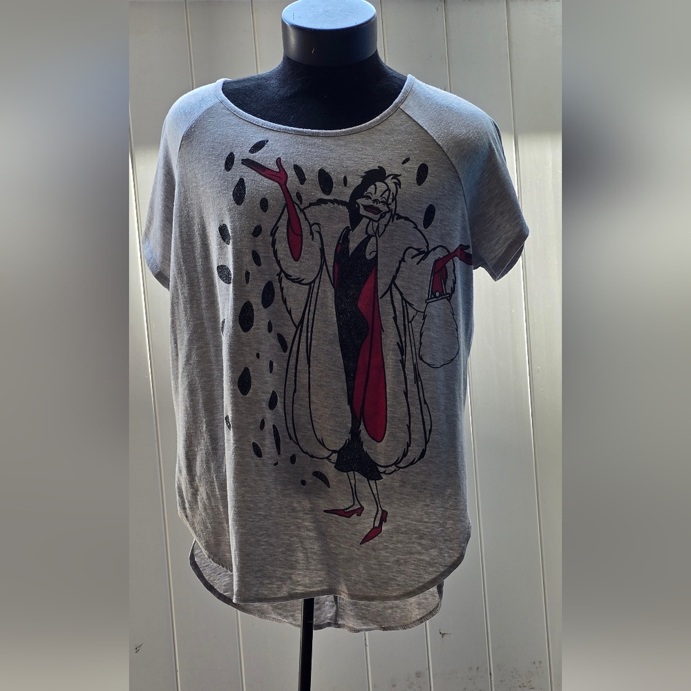 Disney Cruella DeVille Heather Gray T-Shirt